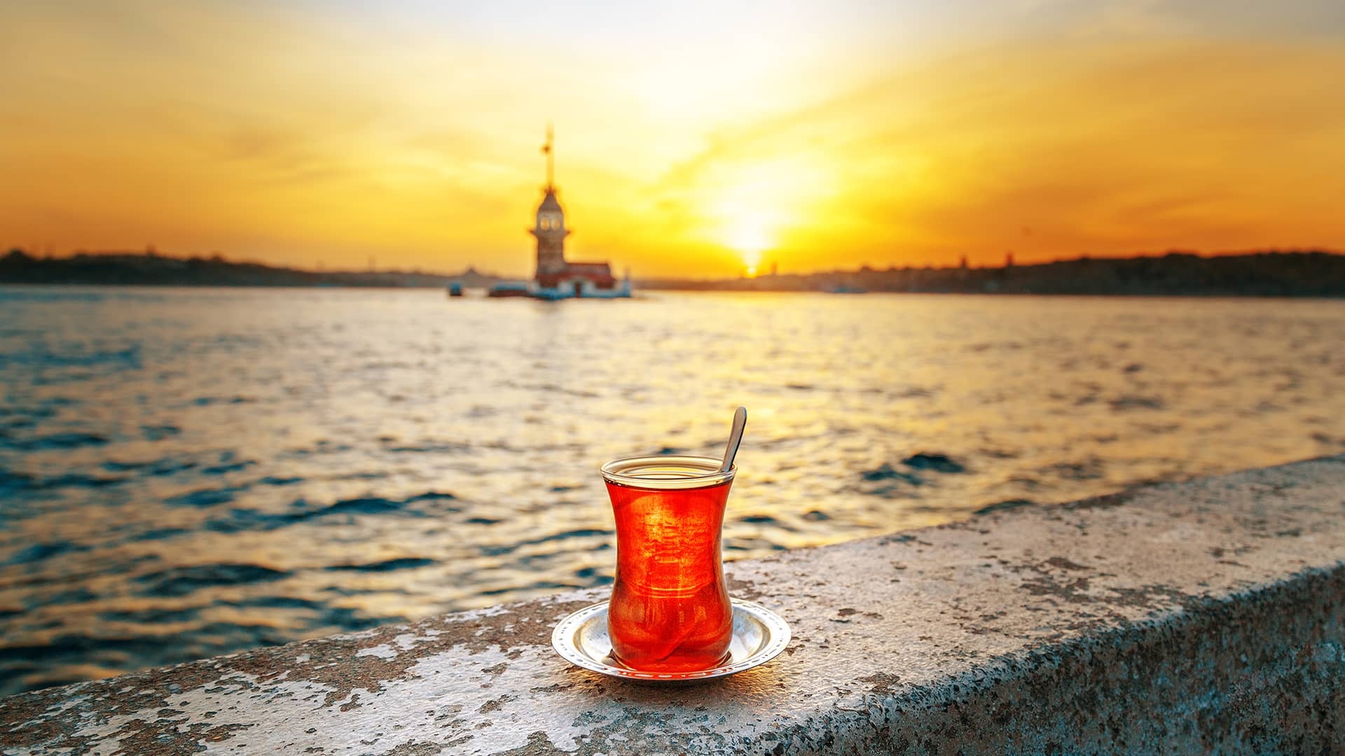 Beber Çay aquí, allá y en todas partes