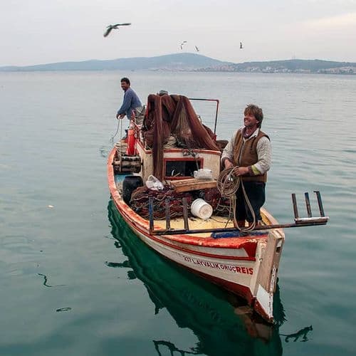 Fishermen on Boat