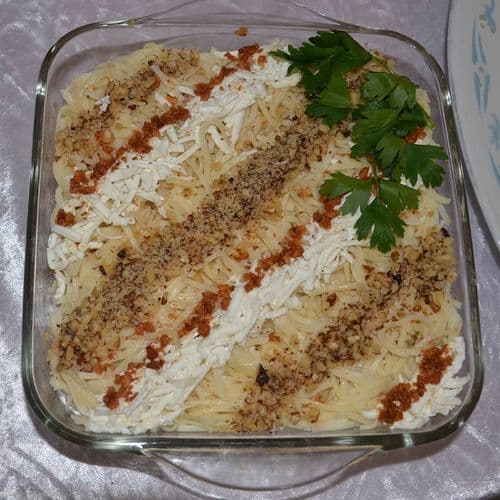 Cheese Noodle with Walnut