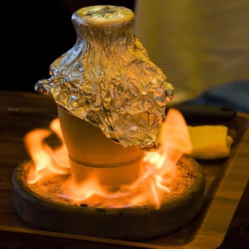 Clay Pot Kebab and Beans