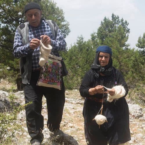 Knitting Sock, Spinning Wool