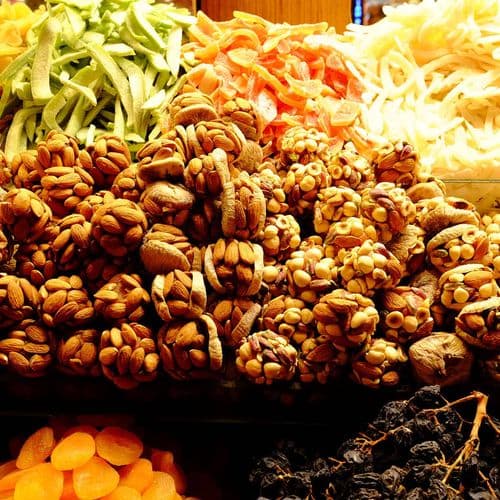 Dörrobst und Trockenfrüchte