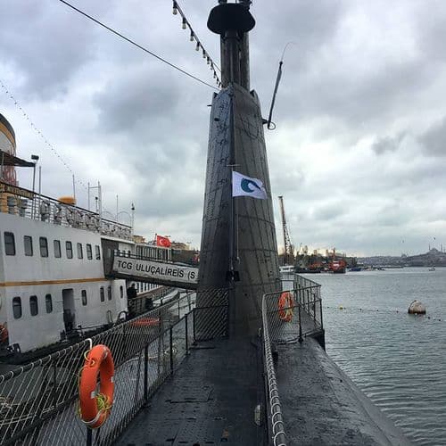 Tcg Uluçalireis Moored at the Rahmi Koç Museum on the Golden Horn İstanbul