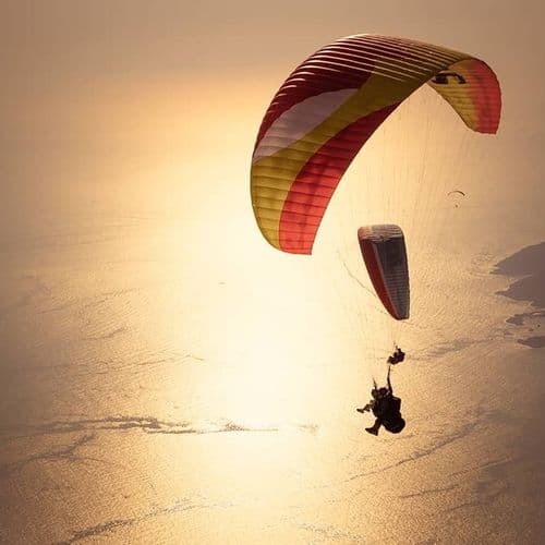 Paragliders in the Sky
