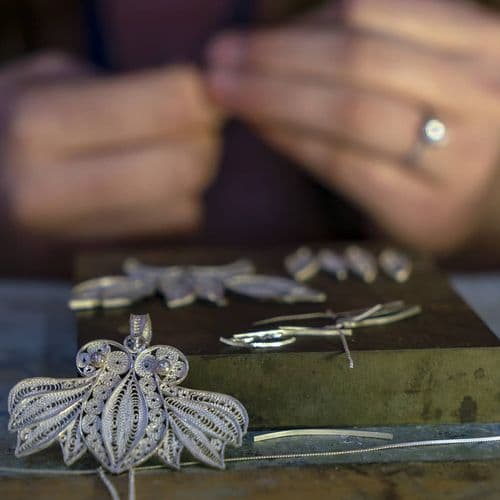 Telkari Silver Filigree Embroidery